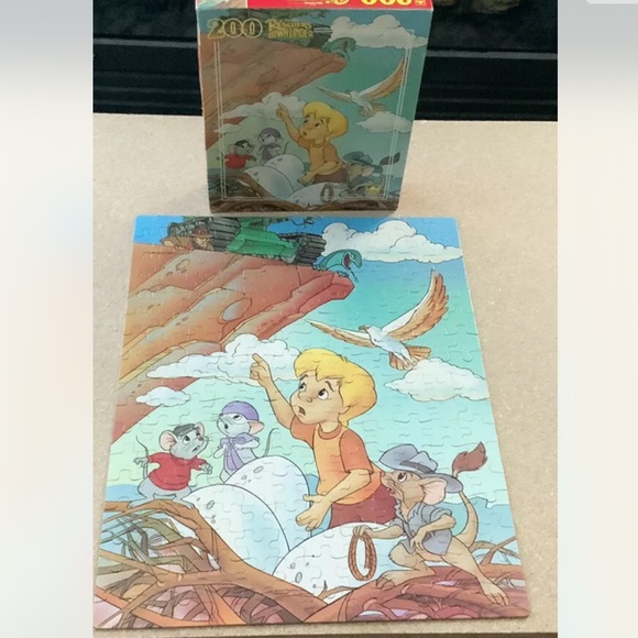 Walt Disney Rescuers Down Under 200 Piece Puzzle 1990 Complete - Picture 2 of 4